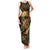 Personalised All Gold New Zealand Darts Family Matching Tank Maxi Dress and Hawaiian Shirt Aoteroa Fern Maori Galaxy Style