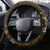 All Gold New Zealand Darts Steering Wheel Cover Aoteroa Fern Maori Galaxy Style