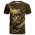 Personalised All Gold New Zealand Darts T Shirt Aoteroa Fern Maori Galaxy Style