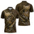 Personalised All Gold New Zealand Darts Zipper Polo Shirt Aoteroa Fern Maori Galaxy Style - Polynesian Pride