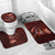 Personalised All Red New Zealand Darts Bathroom Set Aoteroa Fern Maori Galaxy Style - Polynesian Pride