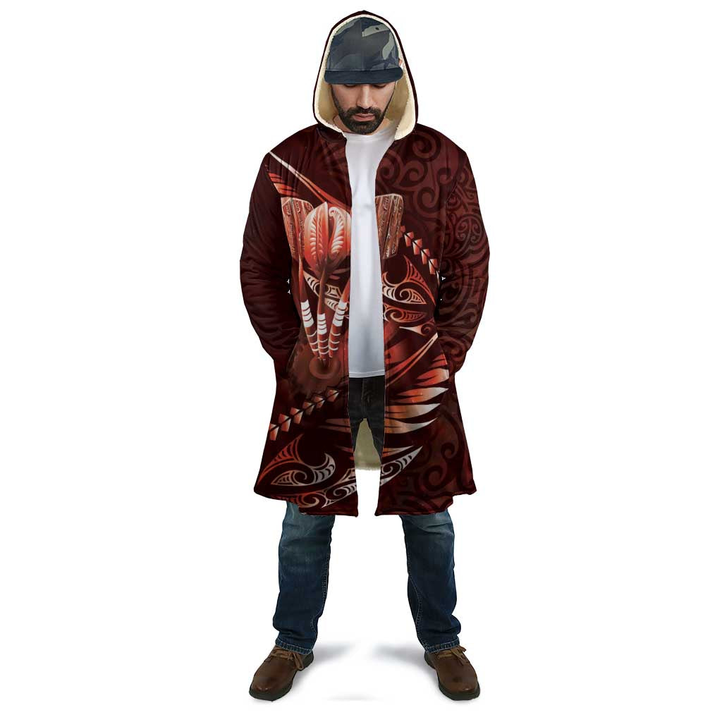 Personalised All Red New Zealand Darts Cloak Aoteroa Fern Maori Galaxy Style - Polynesian Pride