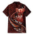 Personalised All Red New Zealand Darts Family Matching Mermaid Dress and Hawaiian Shirt Aoteroa Fern Maori Galaxy Style