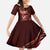 Personalised All Red New Zealand Darts Family Matching Off Shoulder Maxi Dress and Hawaiian Shirt Aoteroa Fern Maori Galaxy Style