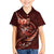 Personalised All Red New Zealand Darts Family Matching Tank Maxi Dress and Hawaiian Shirt Aoteroa Fern Maori Galaxy Style