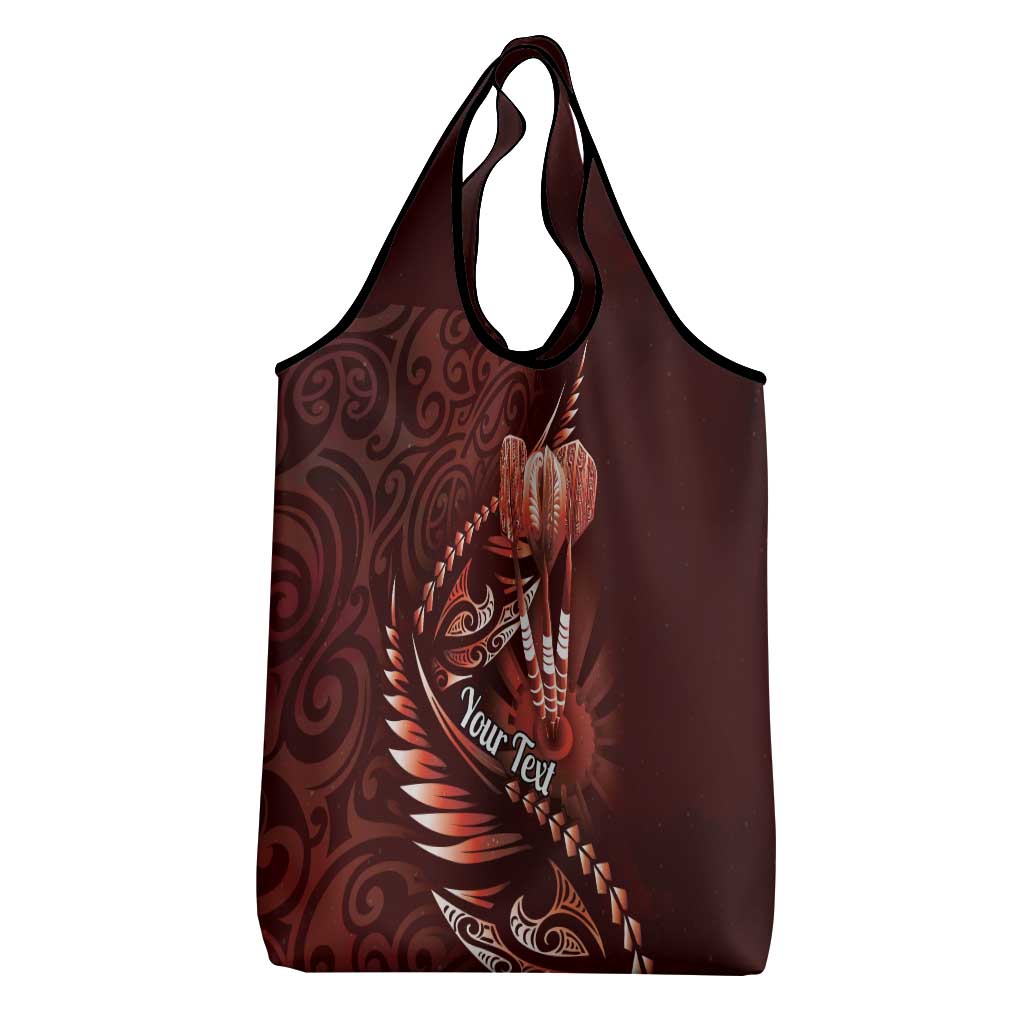 Personalised All Red New Zealand Darts Grocery Bag Aoteroa Fern Maori Galaxy Style