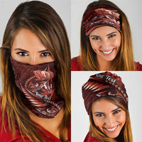 Personalised All Red New Zealand Darts Neck Gaiter Aoteroa Fern Maori Galaxy Style - Polynesian Pride