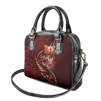 Personalised All Red New Zealand Darts Shoulder Handbag Aoteroa Fern Maori Galaxy Style