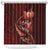 Personalised All Red New Zealand Darts Shower Curtain Aoteroa Fern Maori Galaxy Style
