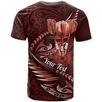 Personalised All Red New Zealand Darts T Shirt Aoteroa Fern Maori Galaxy Style