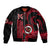 Hawaii Kahuku High And Intermediate School Bomber Jacket Red Raiders Kakau Pattern LT14 Unisex Red - Polynesian Pride