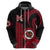 Custom Hawaii Kahuku High and Intermediate School Hoodie Red Raiders Kakau Pattern LT14 - Polynesian Pride