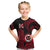 Personalised Hawaii Kahuku High And Intermediate School Kid T Shirt Red Raiders Kakau Pattern LT14 Red - Polynesian Pride