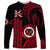 Personalised Hawaii Kahuku High And Intermediate School Long Sleeve Shirt Red Raiders Kakau Pattern LT14 Unisex Red - Polynesian Pride