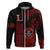 Hawaii Lahainaluna High School Hoodie Polynesian Kakau Pattern LT14 Zip Hoodie Red - Polynesian Pride