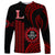 Hawaii Lahainaluna High School Long Sleeve Shirt Polynesian Kakau Pattern LT14 Unisex Red - Polynesian Pride