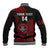 Personalised Hawaii Lahainaluna High School Baseball Jacket Polynesian Kakau Pattern LT14 - Polynesian Pride