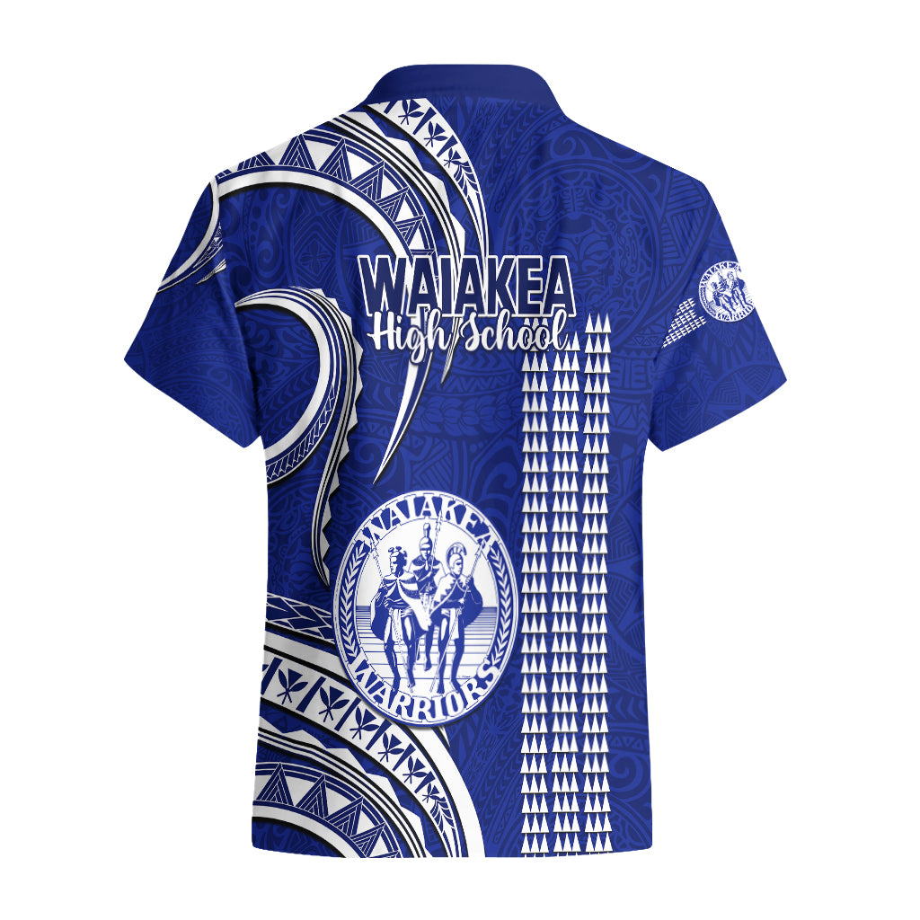 Hawaii Waiakea High School Hawaiian Shirt Polynesian Kakau Pattern LT14 - Polynesian Pride