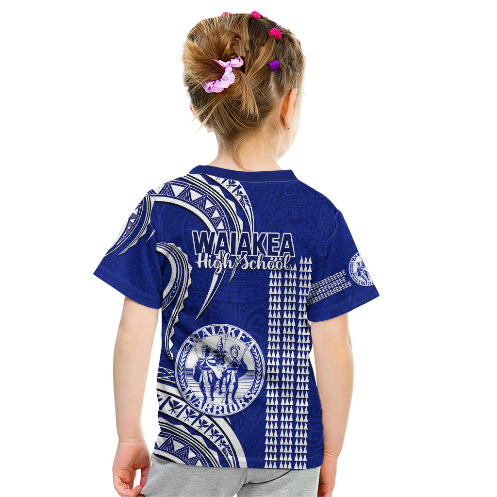 Hawaii Waiakea High School Kid T Shirt Polynesian Kakau Pattern LT14 - Polynesian Pride