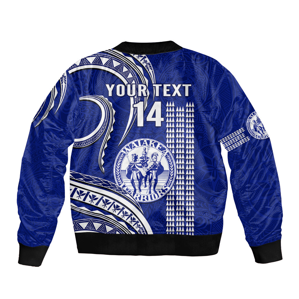 Personalised Hawaii Waiakea High School Bomber Jacket Polynesian Kakau Pattern LT14 - Polynesian Pride