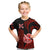 Personalised Hawaii Kalani High School Kid T Shirt Polynesian Kakau Pattern LT14 Red - Polynesian Pride