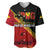 Papua New Guinea Baseball Jersey Independen Stet bilong Papua Niugini Unique Version LT14 Red - Polynesian Pride