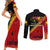 Papua New Guinea Couples Matching Short Sleeve Bodycon Dress and Long Sleeve Button Shirts Independen Stet bilong Papua Niugini Unique Version LT14 - Polynesian Pride