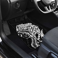 New Zealand Eel Car Mats Tuna Aotearoa Maori Patten - Black