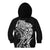 New Zealand Eel Kid Hoodie Tuna Aotearoa Maori Patten - Black