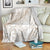 Polynesia Blanket Polynesian Tropical Flowers Beige Pastel Vibes LT14 - Polynesian Pride