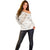 Polynesia Off Shoulder Sweater Polynesian Tropical Flowers Beige Pastel Vibes LT14 - Polynesian Pride