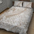 Polynesia Quilt Bed Set Polynesian Tropical Flowers Begie Pastel Vibes LT14 - Polynesian Pride