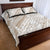 Polynesia Quilt Bed Set Polynesian Tropical Flowers Begie Pastel Vibes LT14 - Polynesian Pride