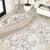 Polynesia Round Carpet Polynesian Tropical Flowers Begie Pastel Vibes LT14 Begie - Polynesian Pride