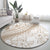 Polynesia Round Carpet Polynesian Tropical Flowers Begie Pastel Vibes LT14 - Polynesian Pride