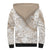 Polynesia Sherpa Hoodie Polynesian Tropical Flowers Beige Pastel Vibes LT14 - Polynesian Pride