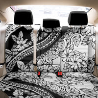 Polynesia Back Car Seat Cover Polynesian Tropical Flowers Black Pastel Vibes
