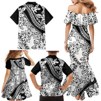 polynesia-family-matching-mermaid-dress-and-hawaiian-shirt-polynesian-tropical-flowers-black-pastel-vibes