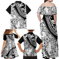polynesia-family-matching-off-shoulder-maxi-dress-and-hawaiian-shirt-polynesian-tropical-flowers-black-pastel-vibes
