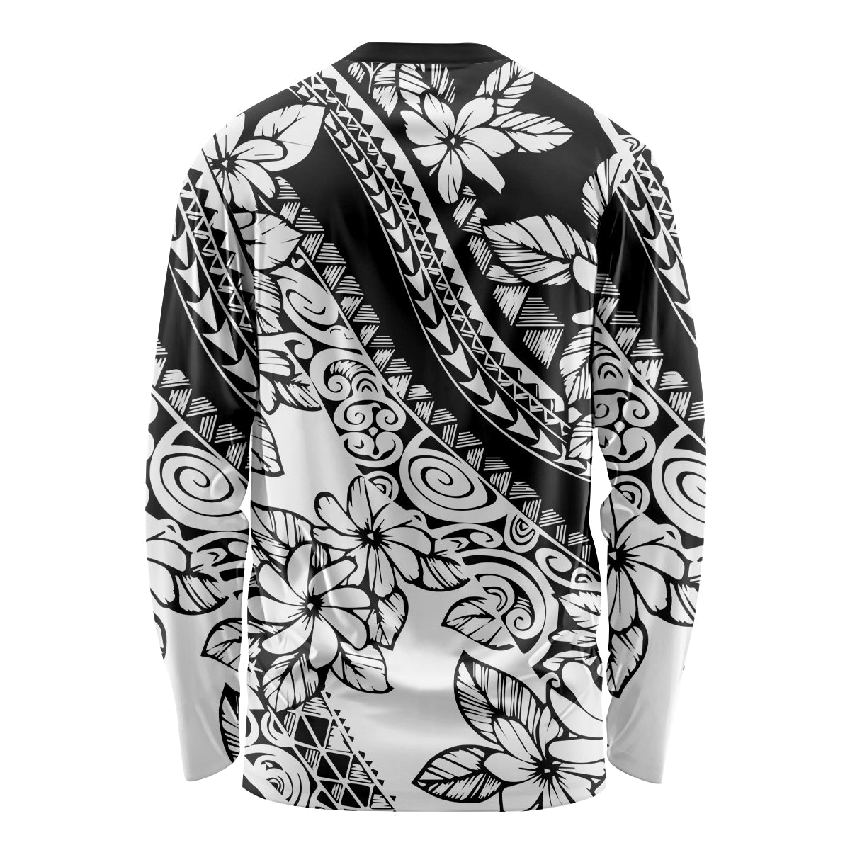 polynesia-long-sleeve-shirt-polynesian-tropical-flowers-black-pastel-vibes