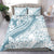 Polynesia Bedding Set Polynesian Tropical Flowers Blue Pastel Vibes LT14 - Polynesian Pride