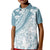 Polynesia Kid Polo Shirt Polynesian Tropical Flowers Blue Pastel Vibes LT14 Kid Blue - Polynesian Pride