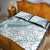 Polynesia Quilt Bed Set Polynesian Tropical Flowers Blue Pastel Vibes LT14 - Polynesian Pride