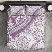Polynesia Bedding Set Polynesian Tropical Flowers Purple Pastel Vibes LT14 Purple - Polynesian Pride