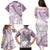 Polynesia Family Matching Puletasi Dress and Hawaiian Shirt Polynesian Tropical Flowers Purple Pastel Vibes LT14 - Polynesian Pride