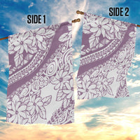 Polynesia Garden Flag Polynesian Tropical Flowers Purple Pastel Vibes LT14 - Polynesian Pride