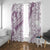 Polynesia Window Curtain Polynesian Tropical Flowers Purple Pastel Vibes LT14 With Grommets Purple - Polynesian Pride