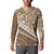 Beige Bula Fiji Button Sweatshirt Fijian Language Week Tapa Cloth - Pastel
