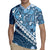 Blue Bula Fiji Rugby Jersey Fijian Language Week Tapa Cloth - Pastel