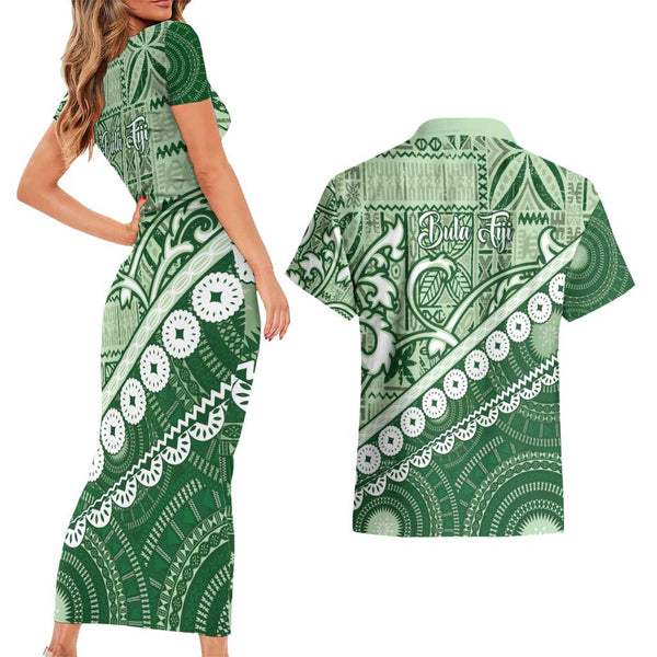 Personalised Fiji Long Sleeve Bodycon Dress Bula Fijian Tapa Pattern LT01 main image 0